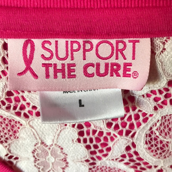 NWT Support the Cure Breast Cancer top - Picture 2 of 3